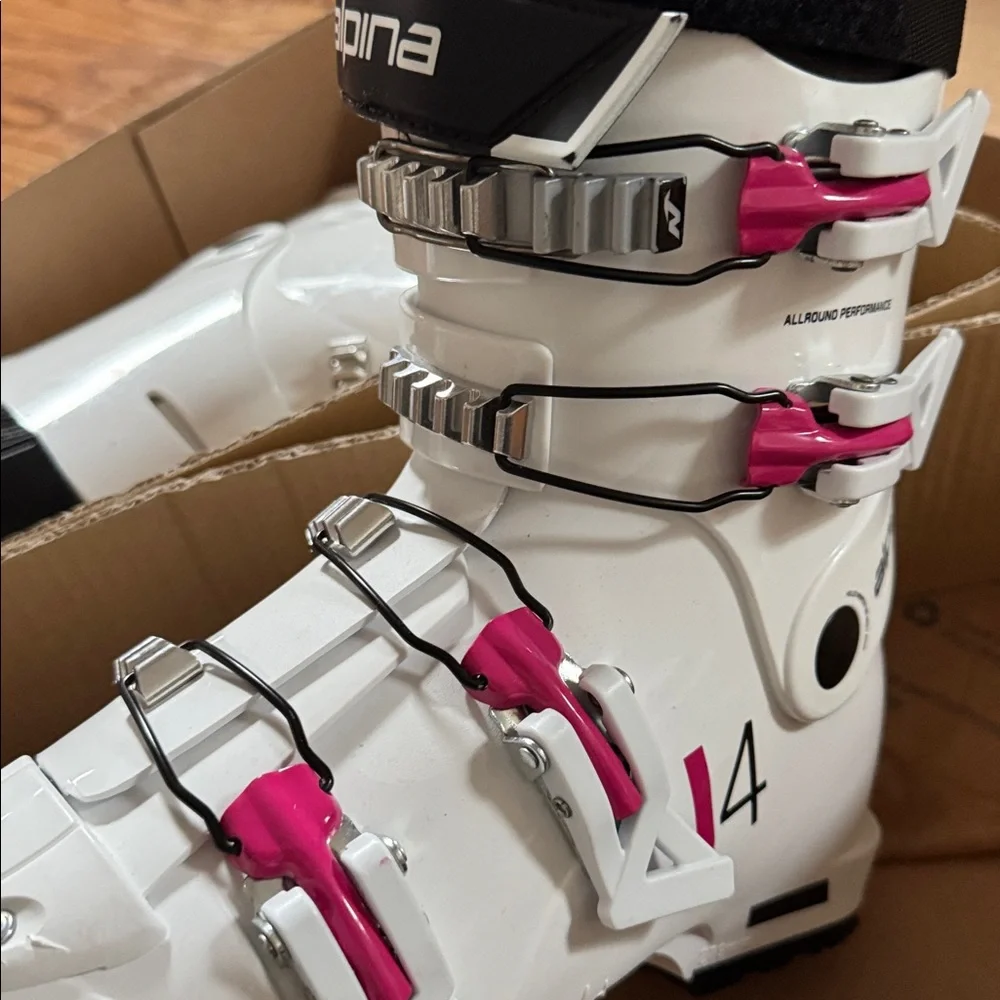 Alpina J4 junior white pink ski boot  - 235